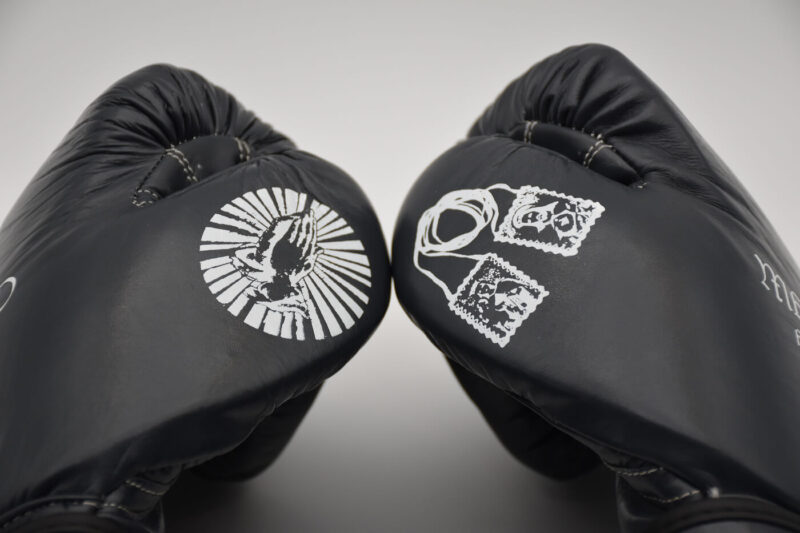 Gray Praying Hands Gloves - Image 2