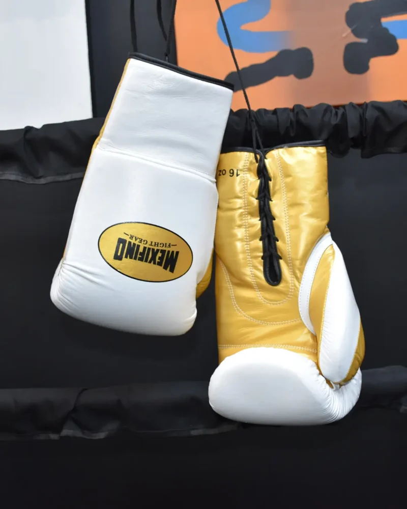 White & Gold Gloves - Image 5